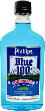 Phillips Blue 100 Peppermint Schnapps 375ml