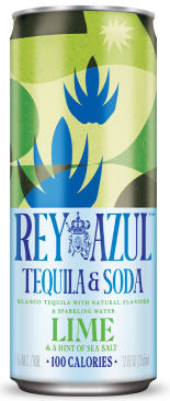 Rey Azul Tequila Soda Lime & Sea Salt 4 Cans