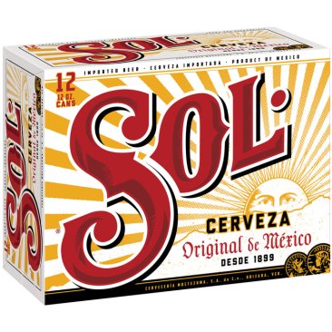 Sol Cerveza 12 Cans