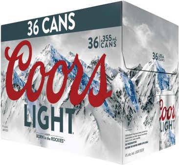 Coors Light 36 Cans
