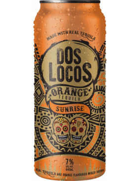 Dos Locos Tequila Sunrise 440ml