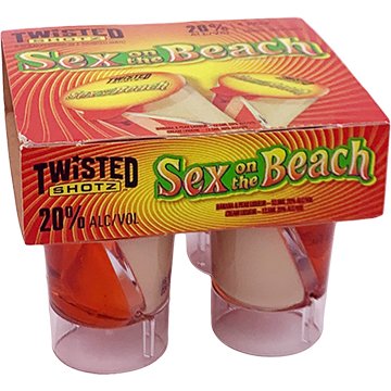 Twisted Shotz Sex on The Beach 4 Pack