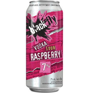 Black Fly Vodka Soda Sour Raspberry 473ml